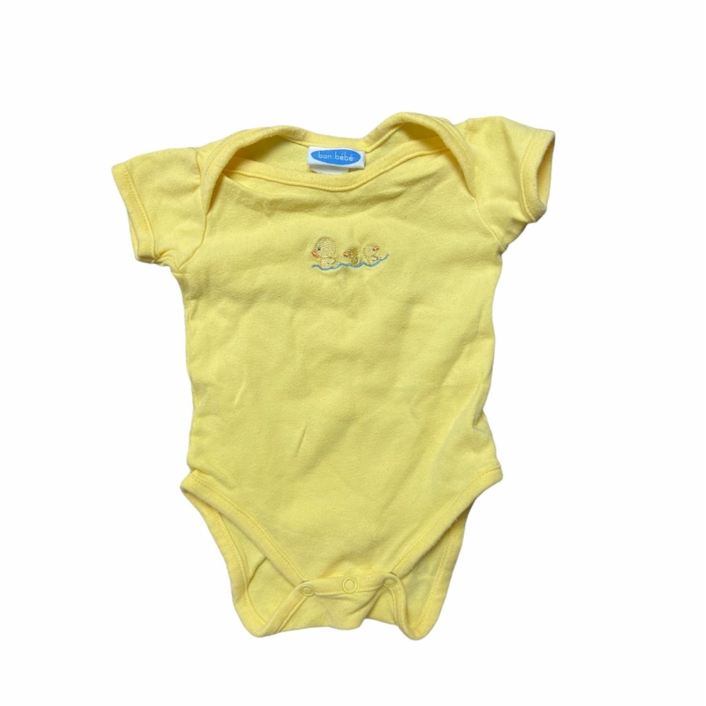Bon Bébé Yellow Onesie & Ducks 0-3MO